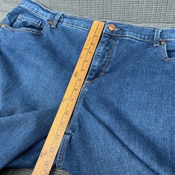 Gloria Vanderbilt Amanda Womens Size 18W Blue Mid-Rise Classic Fit Denim Jeans - Picture 6 of 11